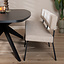 Scandinavische eetkamerbank Espen taupe gerecyclede stof 190 cm