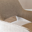 Scandinavische barkruk Inga gerecyclede stof taupe 78 cm
