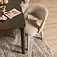 Eetkamerstoel Dean bouclé taupe