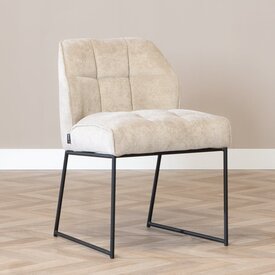 Scandinavische eetkamerstoel Jelle taupe