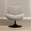 Draaifauteuil Lise chenille taupe