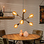 Hanglamp Harvey 6-lichts zwart