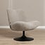 Draaifauteuil Lise chenille taupe