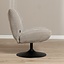 Draaifauteuil Lise chenille taupe