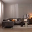 Velvet hoekbank Vegas antraciet links/rechts