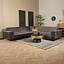 Velvet hoekbank Vegas antraciet links/rechts