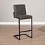 Industriële barkruk Block antraciet eco-leer 79 cm