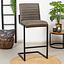 Industriële barkruk Block antraciet eco-leer 79 cm