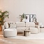 Hoekbank Vienna chenille beige links