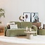 2,5-zitsbank Vienna chenille groen