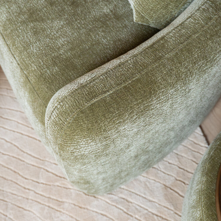2,5-zitsbank Vienna chenille groen