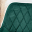 Velvet eetkamerstoel Mika donkergroen