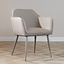 Scandinavische eetkamerstoel Elin taupe gerecyclede stof