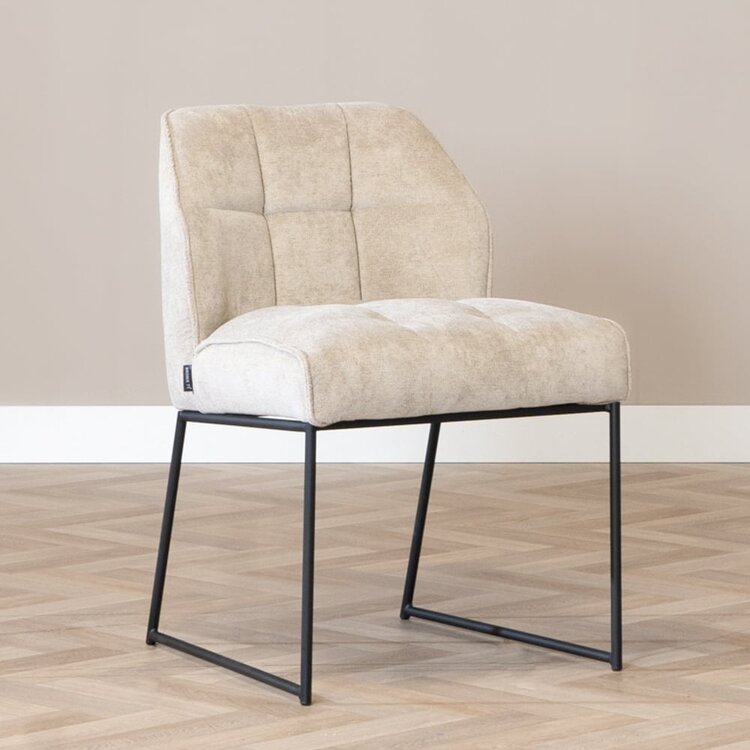 Scandinavische eetkamerstoel Jelle taupe