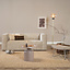 Salontafel Donna rond metaal taupe
