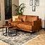 Industriële bank 2,5-zits Denver cognac