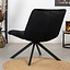 Velvet fauteuil Eevi zwart