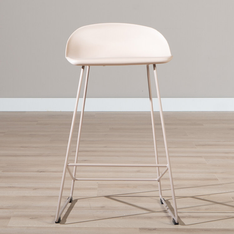 Scandinavische Barkruk Ellen taupe 66cm