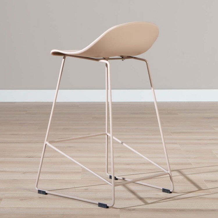 Scandinavische Barkruk Ellen taupe 66cm