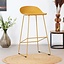 Barkruk Ellen geel Scandinavisch design 76 cm