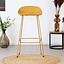Barkruk Ellen geel Scandinavisch design 76 cm