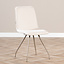 Scandinavische eetkamerstoel Pippi off white gerecyclede stof