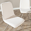 Scandinavische eetkamerstoel Pippi off white gerecyclede stof