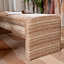 Eetkamerbank Ravi chenille beige/pink 160 cm