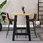 Bartafel Disa melamine eiken 140x80x106 cm