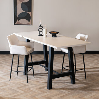 Bartafel Disa melamine beige 220 x 90 x 106 cm