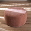 Poef Chloe rond chenille roze ø70 cm