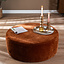 Poef Chloe rond chenille terracotta ø100 cm