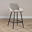Scandinavische barkruk Lova gerecyclede stof taupe 68 cm