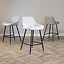 Scandinavische barkruk Lova gerecyclede stof taupe 68 cm