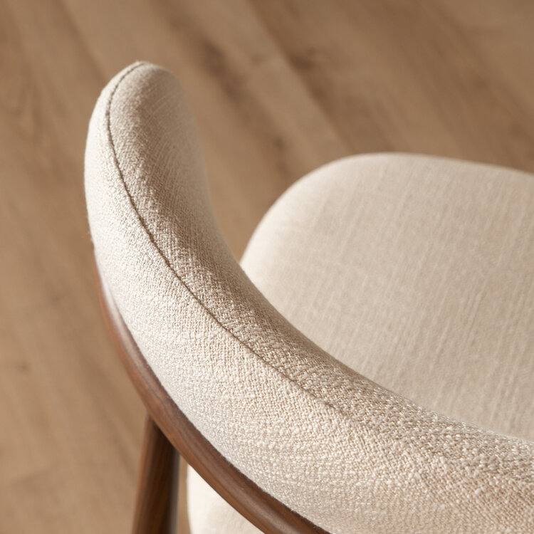 Barkruk Lara linnen off white 70 cm