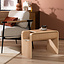 Scandinavische bijzettafel/salontafel Isla 60x35x45 naturel eiken
