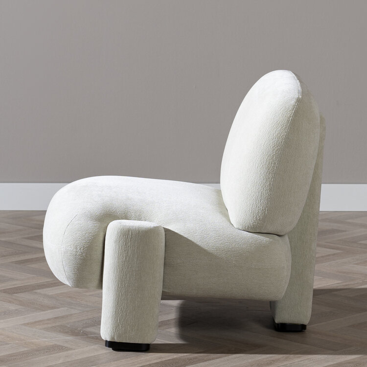Scandinavische fauteuil Louise chenille mintgroen