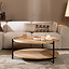 Salontafel Rio Ø90 cm blank eiken
