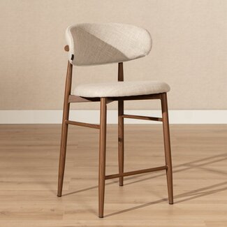 Barkruk Lara linnen taupe 70 cm