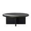 Salontafel Maeva Ø80 cm zwart eiken