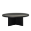 Salontafel Maeva Ø80 cm zwart eiken