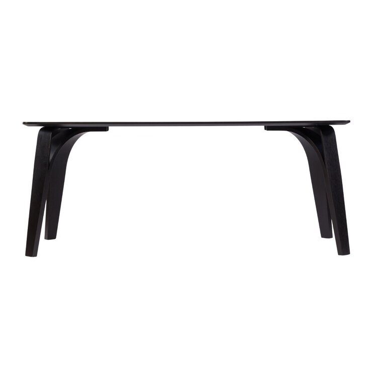 Eettafel Flint zwart 180 x 90 cm
