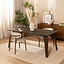 Eettafel Flint walnoot 220 x 100 cm