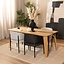 Eettafel Flint naturel eiken 220 x 100 cm