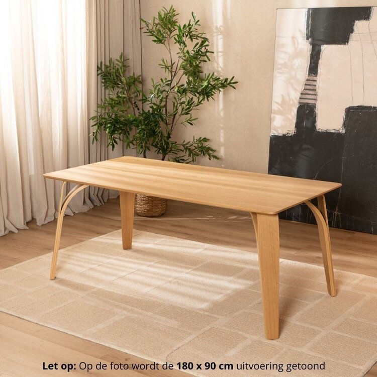 Eettafel Flint naturel eiken 240 x 100 cm