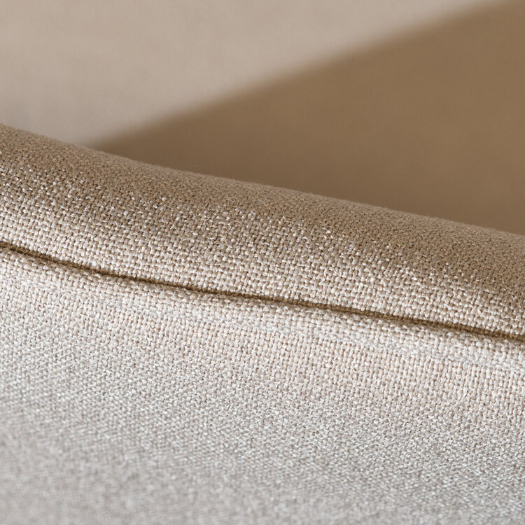Scandinavische eetkamerstoel Ida draaibaar gerecyclede stof taupe