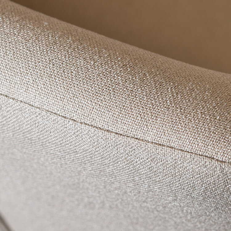 Eetkamerstoel met wieltjes Isak taupe gerecyclede stof