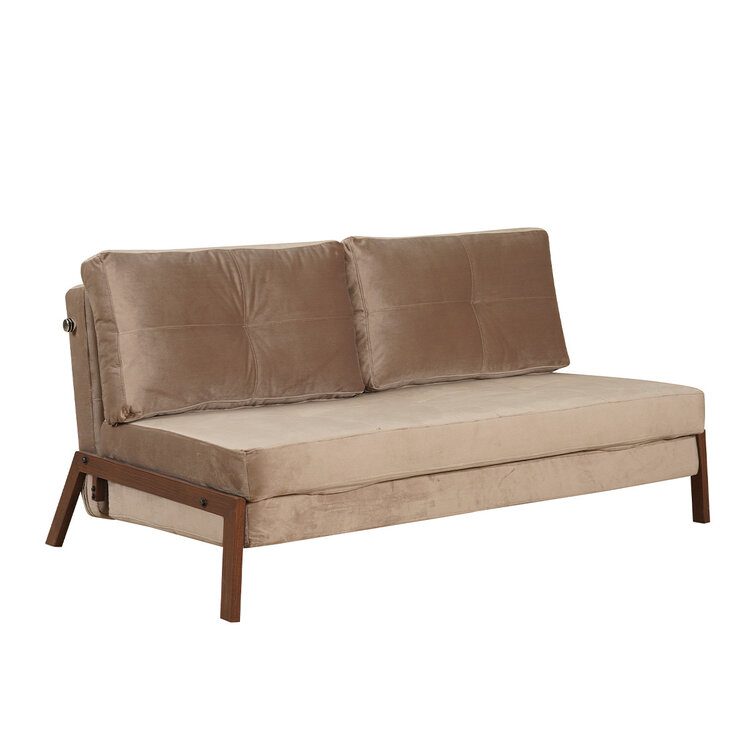Velvet slaapbank 2 persoons Mikko taupe