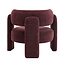 Fauteuil Jolie velvet paars