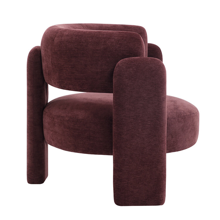 Fauteuil Jolie velvet paars
